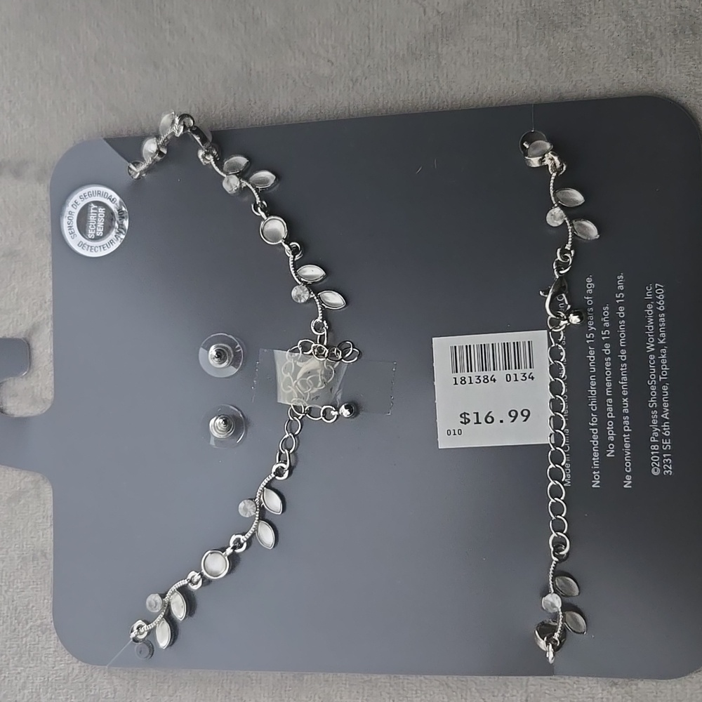 Minicci Silver and Multicolor Floral Necklace Set - Picture 2 of 2